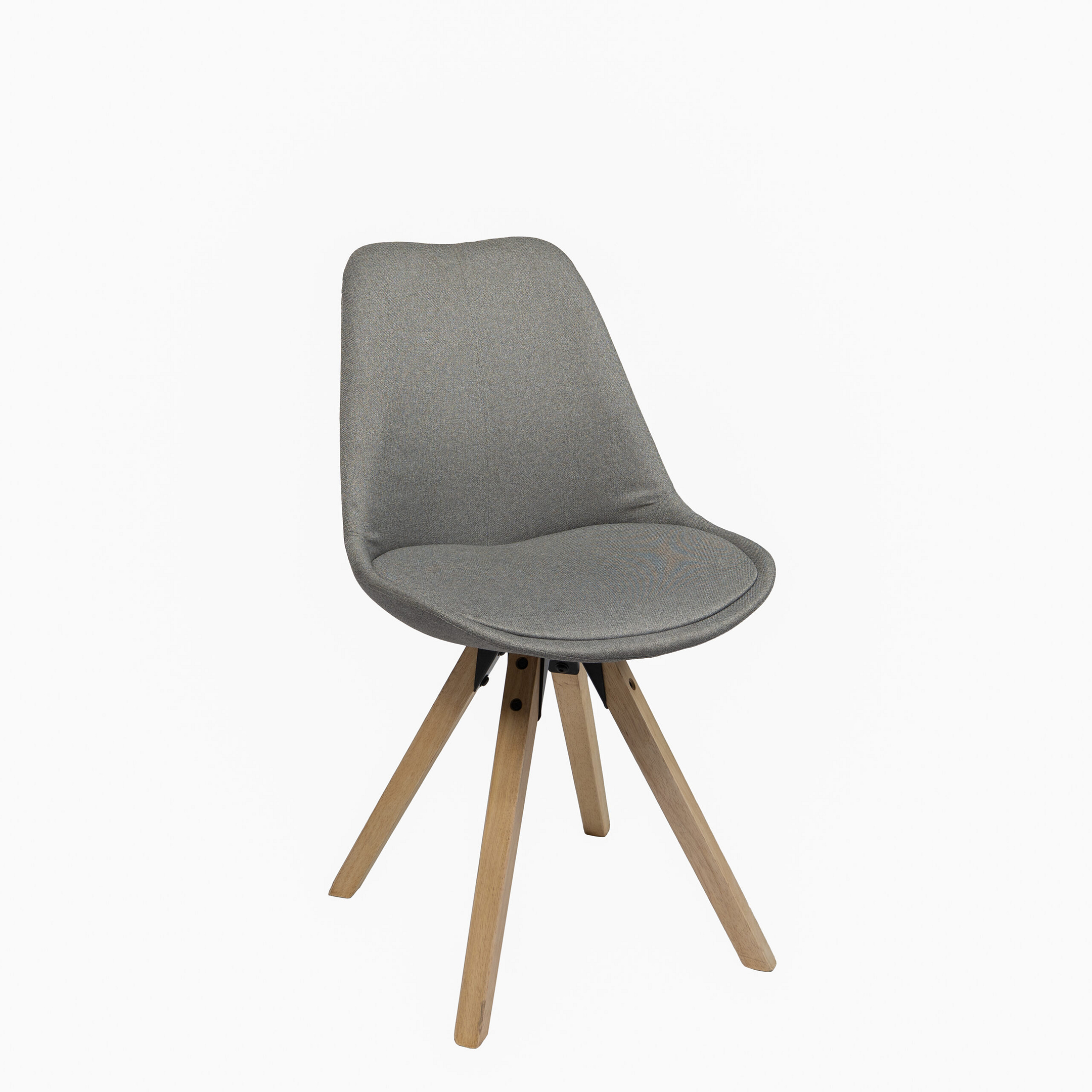 Sedia Alpin in stoffa grigia